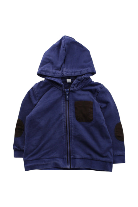 A Blue Zippered Sweatshirts from ESPRIT in size 12-18M for neutral. (Front View)