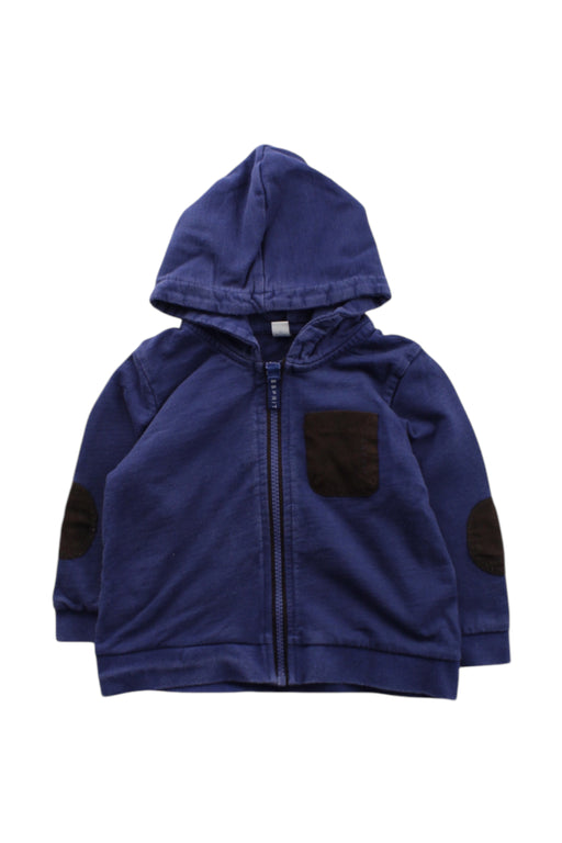 A Blue Zippered Sweatshirts from ESPRIT in size 12-18M for neutral. (Front View)