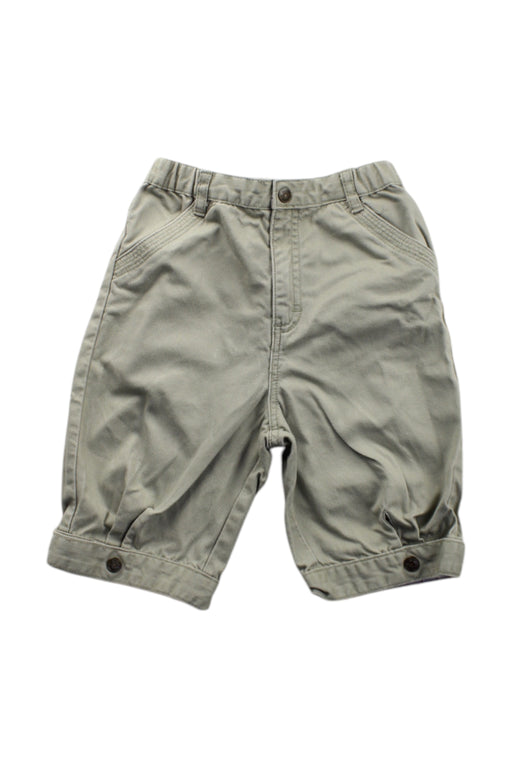 A Green Shorts from Jacadi in size 18-24M for boy. (Front View)
