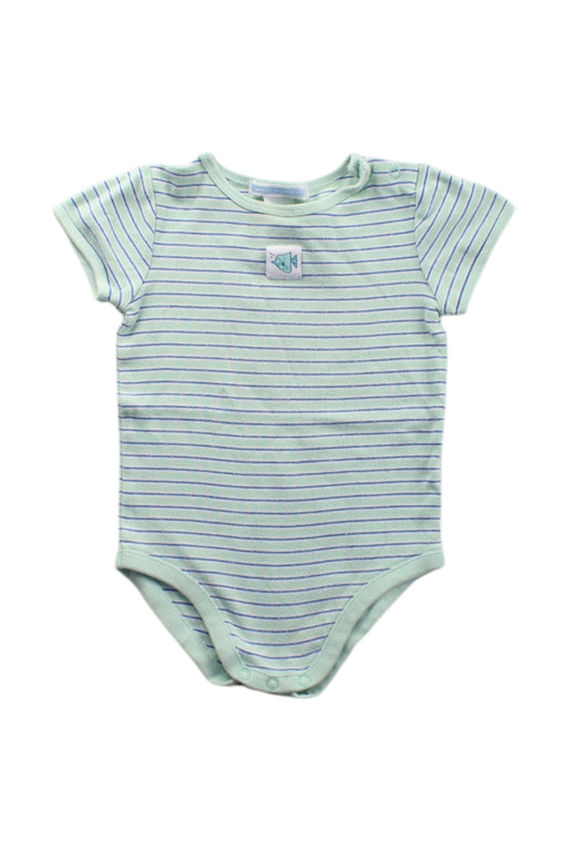 A Green Short Sleeve Bodysuits from Janie & Jack in size 6-12M for neutral. (Front View)