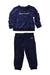 A Navy Pants Sets from Juicy Couture in size 12-18M for girl. (Front View)