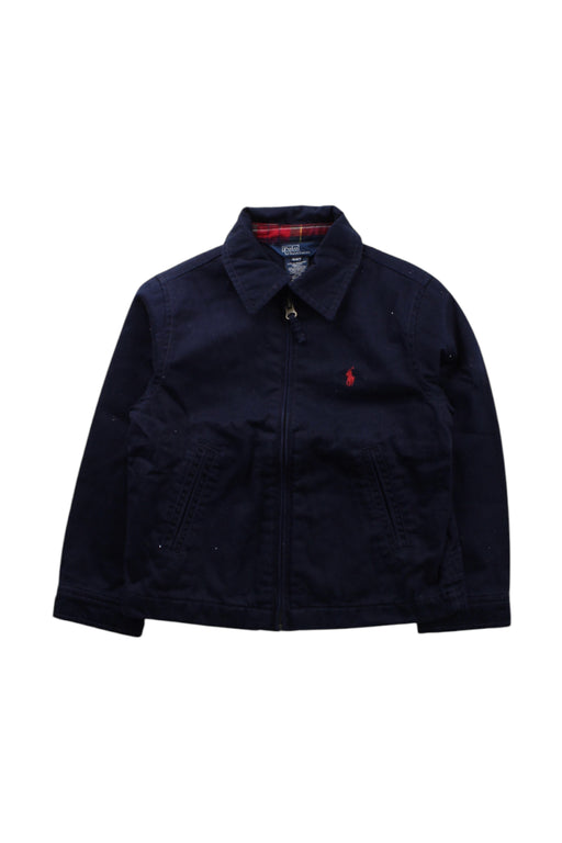 A Navy Lightweight Jackets from Polo Ralph Lauren in size 4T for boy. (Front View)