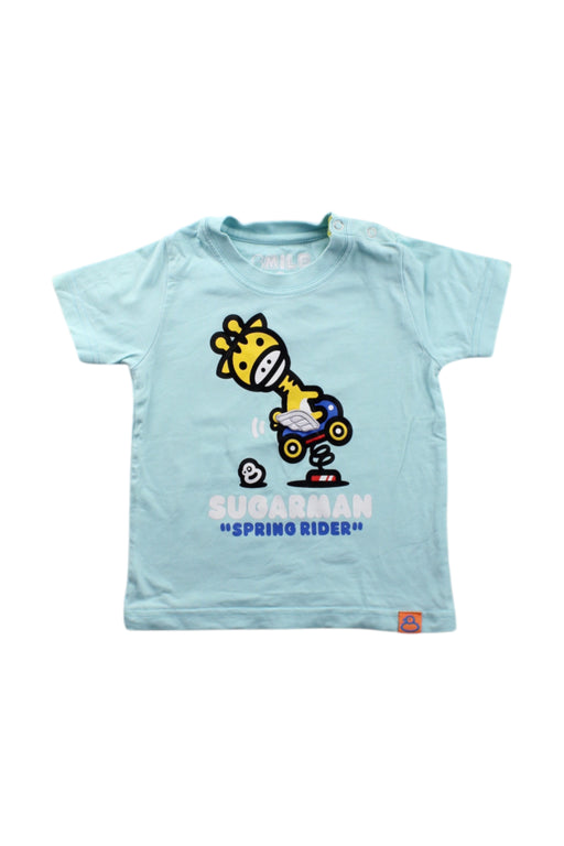 A Blue Short Sleeve T Shirts from Sugarman in size 2T for neutral. (Front View)