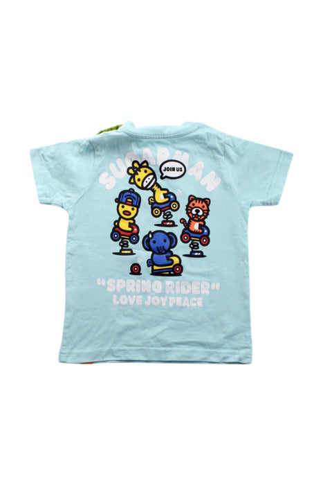 A Blue Short Sleeve T Shirts from Sugarman in size 2T for neutral. (Back View)