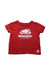 A Red Short Sleeve T Shirts from Roots in size 2T for neutral. (Front View)