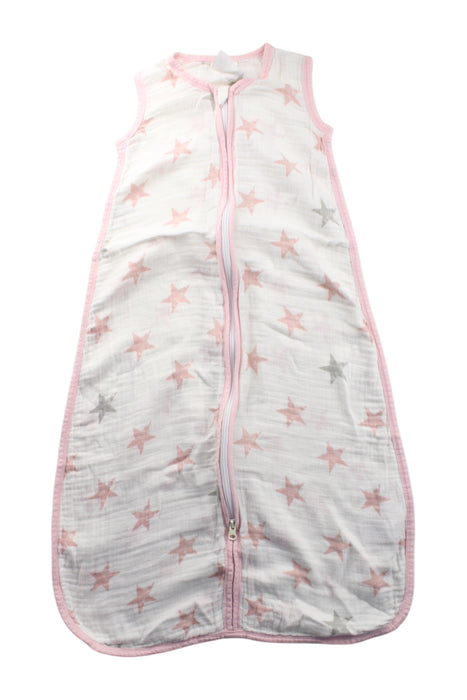 A Pink Sleepsacs from Aden & Anais in size 12-18M for neutral. (Front View)