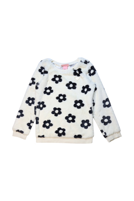 A Black Sweatshirts from Juicy Couture in size 7Y for girl. (Front View)