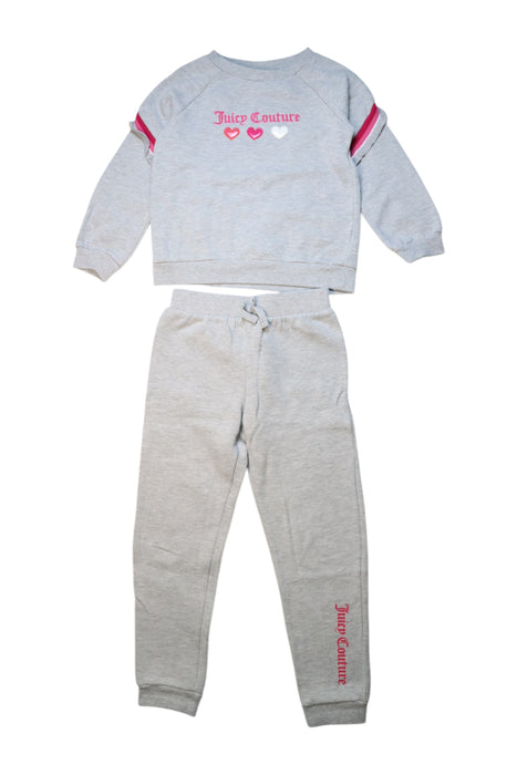 A Grey Pants Sets from Juicy Couture in size 6T for girl. (Front View)