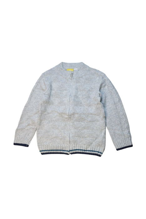 A Grey Zippered Sweatshirts from Chicco in size 4T for neutral. (Front View)