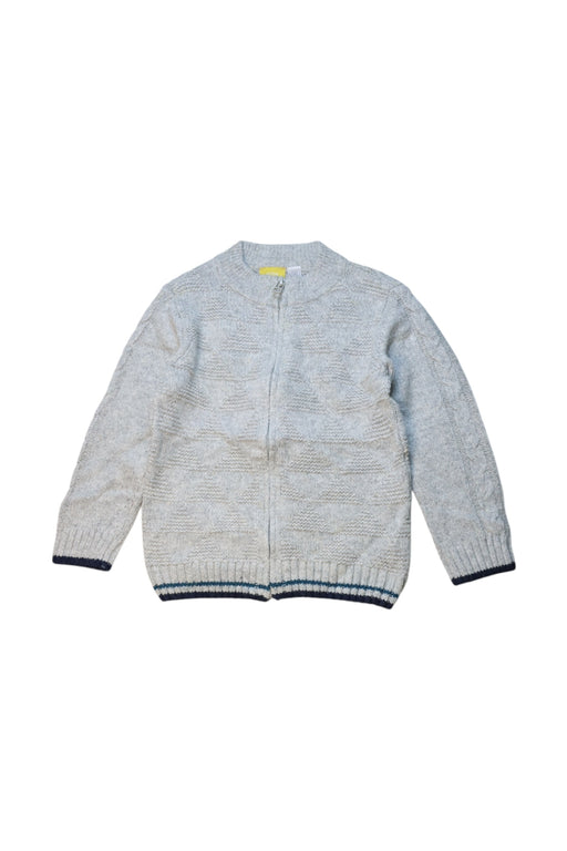 A Grey Zippered Sweatshirts from Chicco in size 4T for neutral. (Front View)