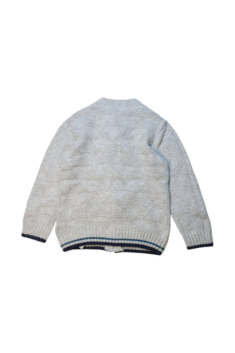 A Grey Zippered Sweatshirts from Chicco in size 4T for neutral. (Back View)