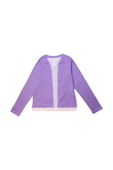 A Purple Rash Guards from Moody Tiger in size 5T for neutral. (Back View)