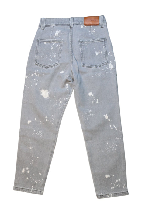 A Grey Jeans from Gucci in size 6T for neutral. (Back View)