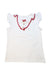 A White Sleeveless Tops from Chickeeduck in size 7Y for girl. (Front View)