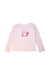 A Pink Long Sleeve Tops from Momonittu in size 12Y for girl. (Front View)