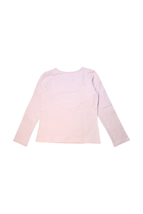 A Pink Long Sleeve Tops from Momonittu in size 12Y for girl. (Back View)