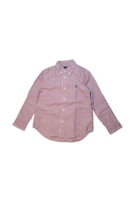 A Red Long Sleeve Shirts from Ralph Lauren in size 5T for boy. (Front View)