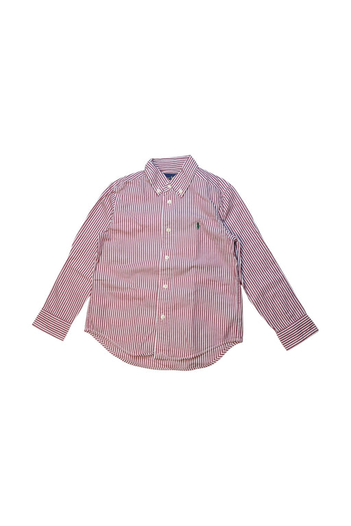 A Red Long Sleeve Shirts from Ralph Lauren in size 5T for boy. (Front View)
