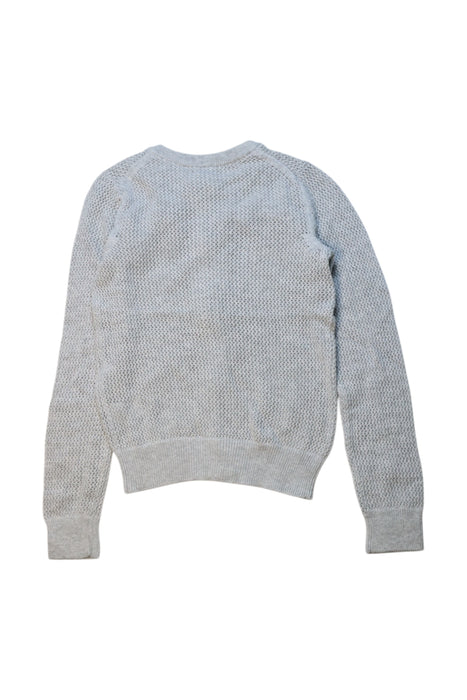 A Grey Cardigans from Janie & Jack in size 6T for girl. (Back View)