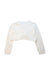 A White Cardigans from Chickeeduck in size 7Y for girl. (Back View)