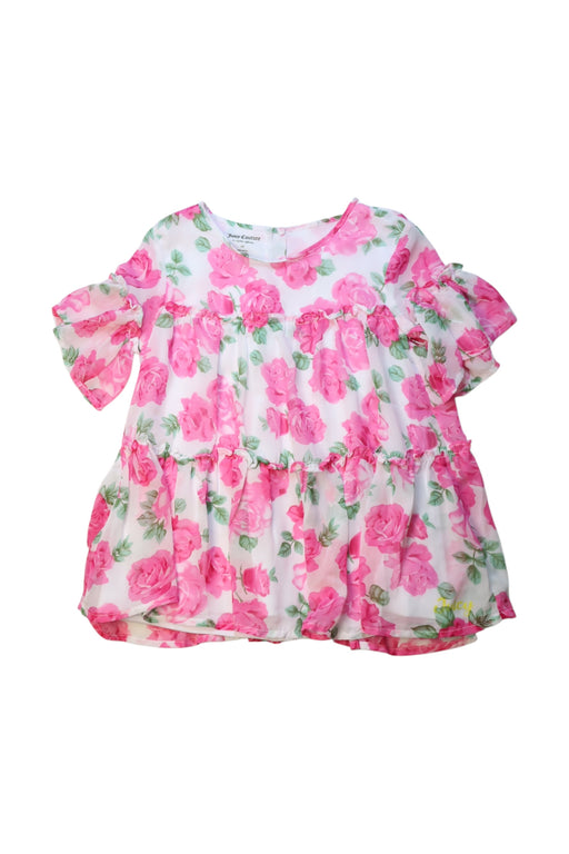 A Pink Short Sleeve Dresses from Juicy Couture in size 6T for girl. (Front View)