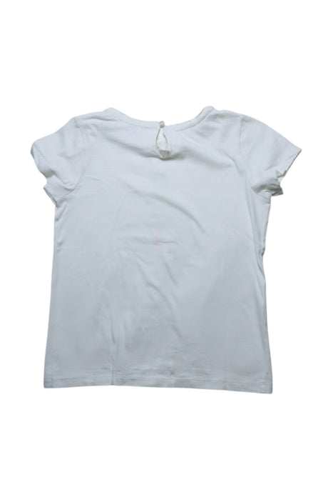 A White Short Sleeve T Shirts from Jacadi in size 6T for girl. (Back View)