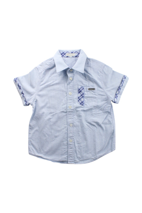 A Blue Short Sleeve Shirts from Nicholas & Bears in size 4T for boy. (Front View)