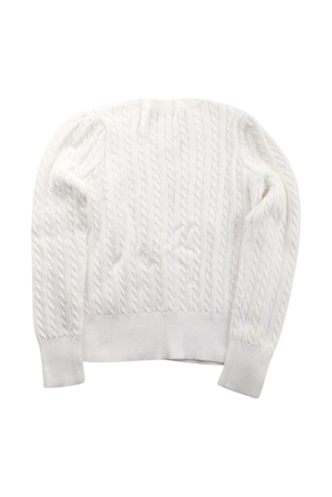 A White Cardigans from Polo Ralph Lauren in size 6T for girl. (Back View)
