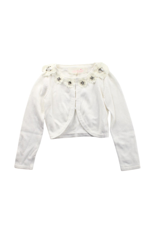 A White Long Sleeve Tops from Tutu Du Monde in size 4T for girl. (Front View)