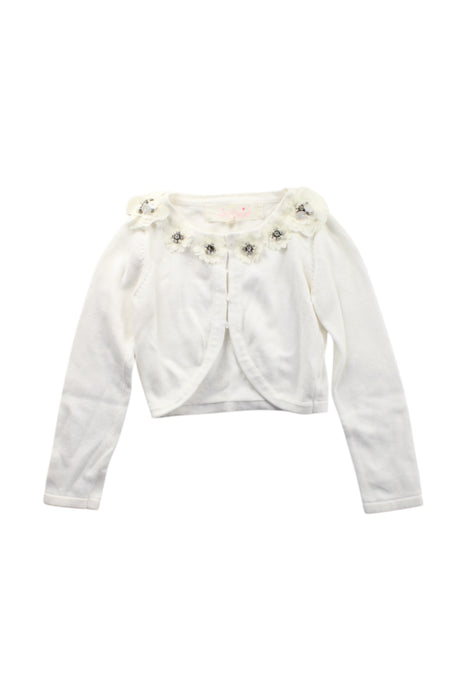 A White Long Sleeve Tops from Tutu Du Monde in size 4T for girl. (Front View)
