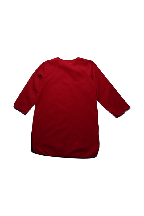 A Red Long Sleeve Dresses from Tang'Roulou in size 6T for neutral. (Back View)