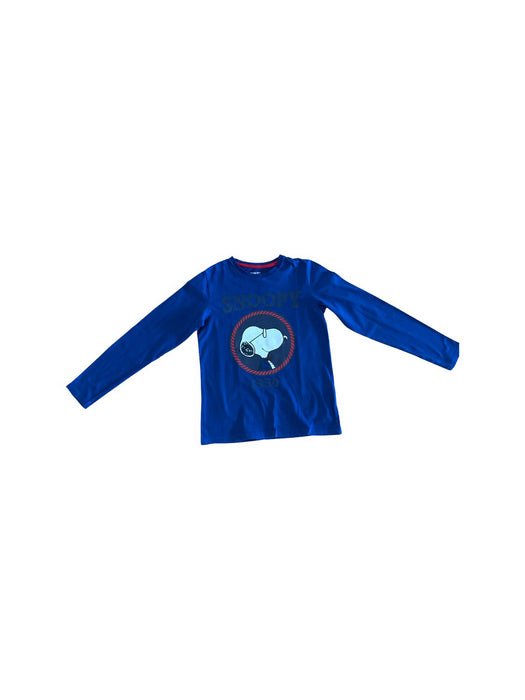 A Blue Long Sleeve T Shirts from Cyrillus in size 12Y for neutral. (Front View)