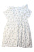 A White Short Sleeve Dresses from Petit Bateau in size 10Y for girl. (Front View)