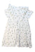 A White Short Sleeve Dresses from Petit Bateau in size 10Y for girl. (Back View)
