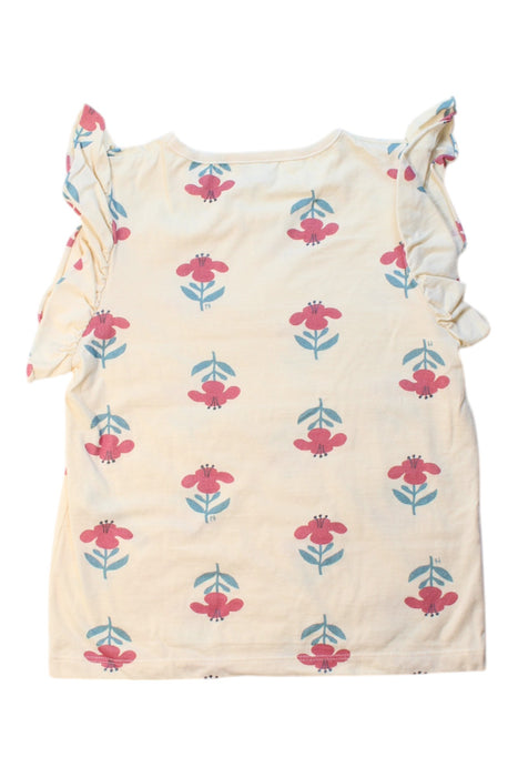 A Pink Short Sleeve Tops from Petit Bateau in size 10Y for girl. (Back View)