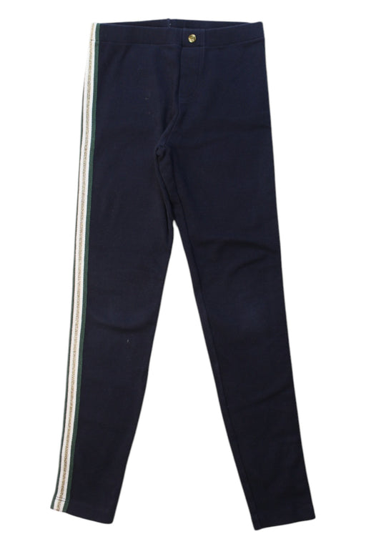 A Navy Leggings from Petit Bateau in size 8Y for girl. (Front View)