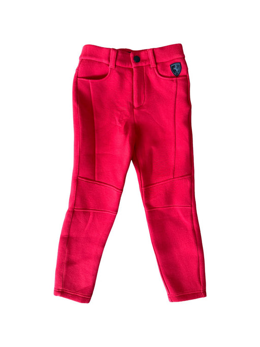 A Red Casual Pants from Ferrari in size 3T for neutral. (Front View)