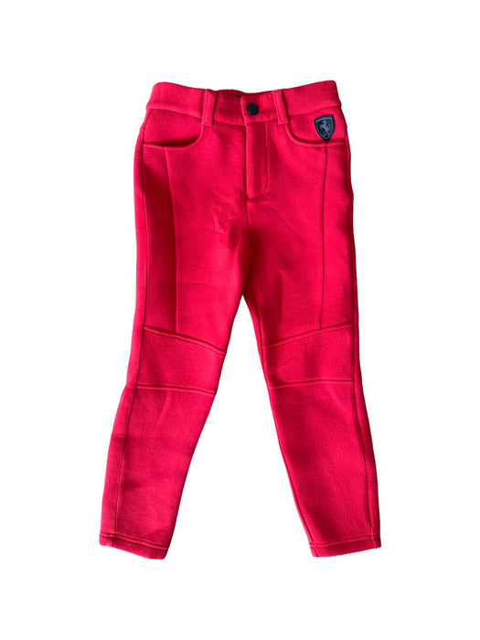A Red Casual Pants from Ferrari in size 3T for neutral. (Front View)