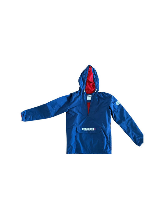 A Blue Lightweight Jackets from Kaporal in size 14Y for boy. (Front View)