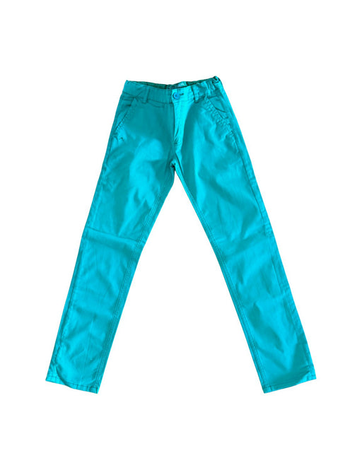 A Green Casual Pants from Chateau de Sable in size 14Y for boy. (Front View)