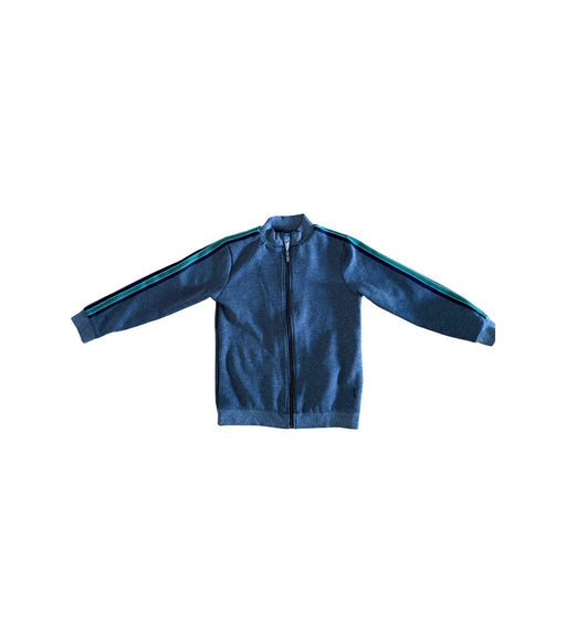 A Grey Zippered Sweatshirts from Jacadi in size 12Y for boy. (Front View)