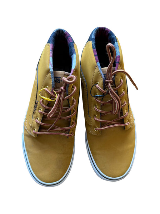 A Brown Sneakers from Vans in size 12Y for boy. (Front View)