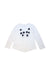 A White Long Sleeve Tops from Mayoral in size 6T for girl. (Front View)