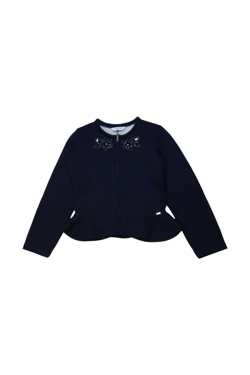 A Navy Blazers from Mayoral in size 6T for girl. (Front View)