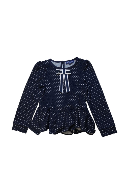 A Navy Long Sleeve Tops from Nicholas & Bears in size 6T for girl. (Front View)