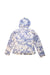 A Blue Lightweight Jackets from Monnalisa in size 7Y for girl. (Back View)