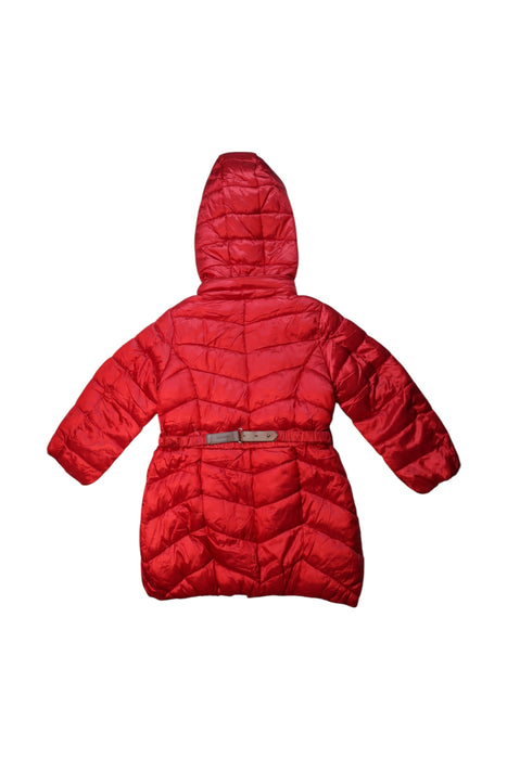 A Red Puffer/Quilted Coats & Outerwear from Mayoral in size 6T for girl. (Back View)