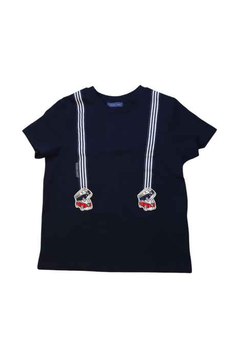 A Navy Short Sleeve T Shirts from Nicholas & Bears in size 4T for boy. (Front View)