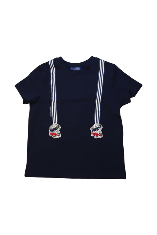 A Navy Short Sleeve T Shirts from Nicholas & Bears in size 4T for boy. (Front View)