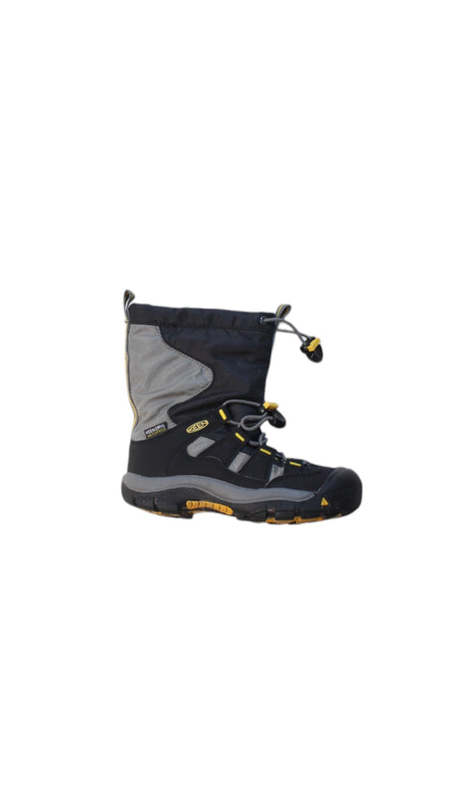 A Black Winter Boots from Keen in size 6T for neutral. (Front View)